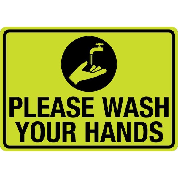 Hand Sanitizer Station , 14 in  x 10 in, HiVis Reflective Aluminum, LCUV-0108ST-RA_14x10